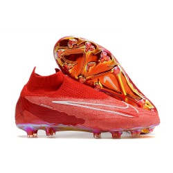 Bota de fútbol Nike Phantom GX Elite DF FG Rojo Blanco