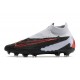 Bota de fútbol Nike Phantom GX Elite DF FG Negro Gris Rojo