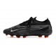 Botines Nike Phantom GX Elite FG Negro Cumbre Blanco Dk Gris Humo