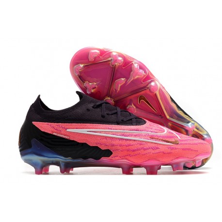 Botines Nike Phantom GX Elite FG Rosa Negro
