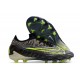 Botines Nike Phantom GX Elite FG Negro Voltio Blanco Azul Glow