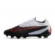 Botines Nike Phantom GX Elite FG Negro Gris Rojo
