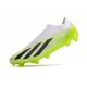 Bota adidas X Crazyfast.1 L FG Blanco Negro Limón Lúcido