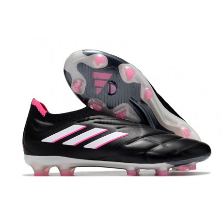 Botines adidas Copa Pure+ FG Negro Zero Met Equipo Rosa