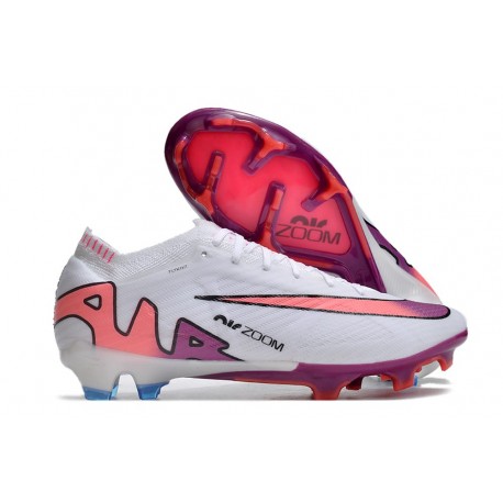 Botas Nike Zoom Mercurial Vapor XV Elite FG White Pink Blue