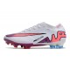 Botas Nike Zoom Mercurial Vapor XV Elite FG White Pink Blue