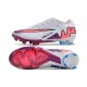 Botas Nike Zoom Mercurial Vapor XV Elite FG White Pink Blue