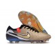 Nike Tiempo Legend 10 Elite FG Bota Future Heritage Seda Dorada Metálica Moneda Negro