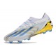 Botas de fútbol adidas X Crazyfast Messi.1 FG Blanco Azul Oro