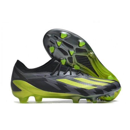 Botas de fútbol adidas X Crazyfast Messi.1 FG Negro Team Amarillo Solar 2 Gris