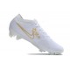 Nike Air Zoom Mercurial Vapor 15 Elite FG Blanco Azul Oro