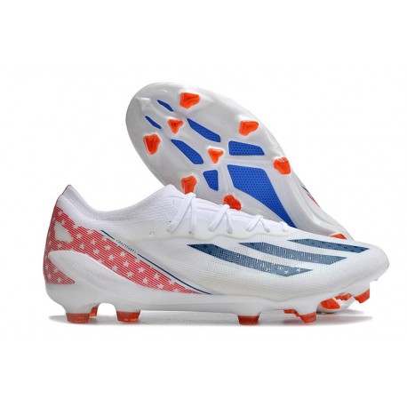Botas de fútbol adidas X Crazyfast Messi.1 FG Blanco Azul Rojo