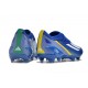 Botas de fútbol adidas X Crazyfast Messi.1 FG Azul Blanco Amarillo