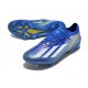 Botas de fútbol adidas X Crazyfast Messi.1 FG Azul Blanco Amarillo