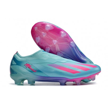 Bota adidas X Crazyfast.1 L FG Messi X Miami Turquesa Rosa