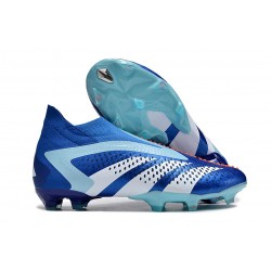 Botines adidas Predator Accuracy + FG Royal Vivo Blanco Azul Felicidad