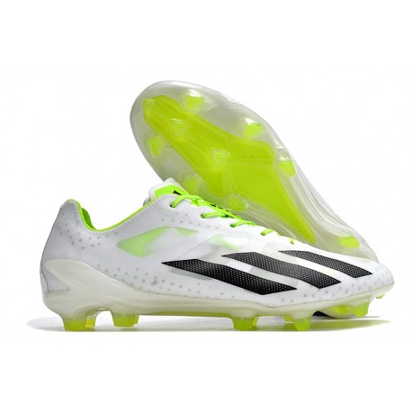 adidas X Crazyfast+ FG Nuevo Blanco Negro Limón Lúcido