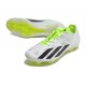 adidas X Crazyfast+ FG Nuevo Blanco Negro Limón Lúcido