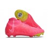 Bota Nike Phantom Luna Elite Nu FG Rosa Amarillo
