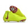 Bota Nike Phantom Luna Elite Nu FG Amarillo Rojo
