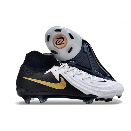 Bota Nike Phantom Luna II Elite FG Blanco Negro Mtlc Dorado Moneda