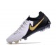 Zapatillas Nike Phantom Luna 2 Elite L FG Blanco Negro Mtlc Dorado Moneda