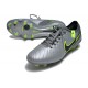 Nike Tiempo Legend 10 Elite FG Bota Gris Negro Verde
