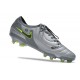 Nike Tiempo Legend 10 Elite FG Bota Gris Negro Verde