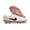 Nike Tiempo Legend 10 Elite FG Bota Blanco Oro Negro