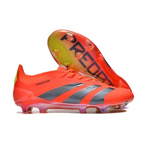 Bota adidas Predator Elite L FG Rojo Negro Amarillo