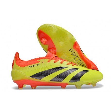 Bota adidas Predator Elite L FG Amarillo Negro Rojo