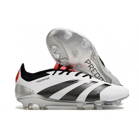 Bota adidas Predator Elite L FG Blanco Negro Rojo