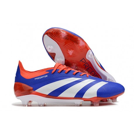 Bota adidas Predator Elite L FG Azul Blanco Rojo