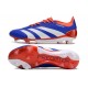 Bota adidas Predator Elite L FG Azul Blanco Rojo