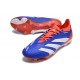 Bota adidas Predator Elite L FG Azul Blanco Rojo