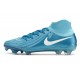 Bota Nike Phantom Luna II Elite FG Azul Blanco