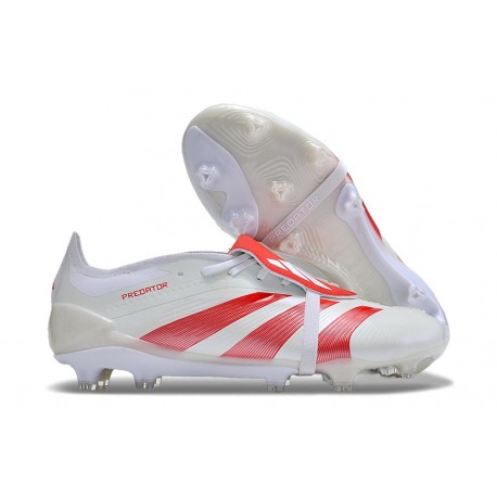 adidas Predator Elite Foldover Tongue FG Blanco Rojo