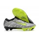 Botas Nike Zoom Mercurial Vapor XV Elite FG Plateado Metalizado Negro Verde