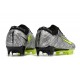 Botas Nike Zoom Mercurial Vapor XV Elite FG Plateado Metalizado Negro Verde
