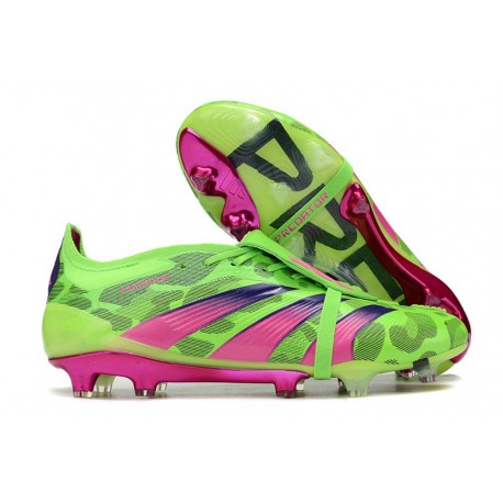 adidas Predator Elite Foldover Tongue FG Team Verde Solar Shock Amarillo Limón Lúcido