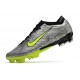 Botas Nike Zoom Mercurial Vapor XV Elite FG Plateado Metalizado Negro Verde