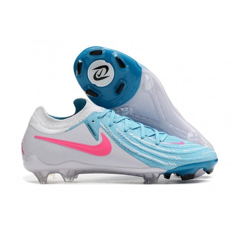 Zapatillas Nike Phantom Luna 2 Elite L FG Azul Blanco Rosa