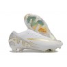Nike Air Zoom Mercurial Vapor 15 Elite FG Blanco Oro Argento