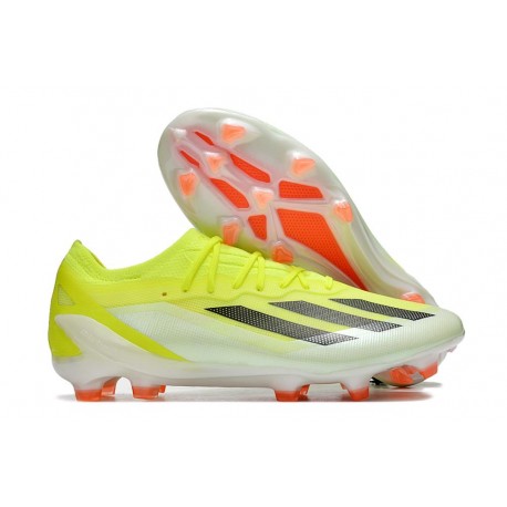 Botas de fútbol adidas X Crazyfast Messi.1 FG Team Amarillo Solar Negro Blanco