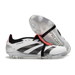 adidas Predator Elite Foldover Tongue FG Blanco Negro Rojo