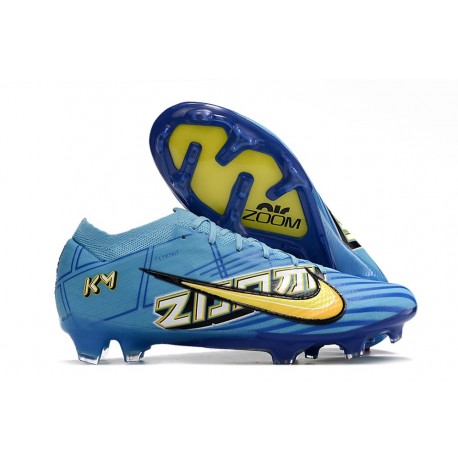 Botas Nike Zoom Mercurial Vapor XV Elite FG Mbappé Azul Amarillo