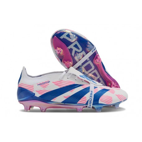 adidas Predator Elite FT FG Ftwr Blanco Solar Azul Solar Rosa