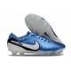 Nike Tiempo Legend 10 Elite FG Bota Azul Blanco