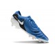 Nike Tiempo Legend 10 Elite FG Bota Azul Blanco