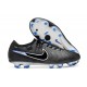 Nike Tiempo Legend 10 Elite FG Bota Negro Cromo Hyper Royal